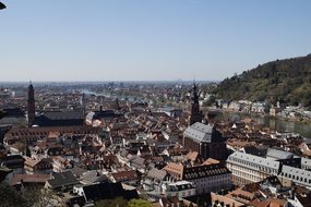 Panorama, City, Architecture, Heidelberg