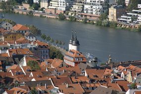 Heidelberg, Germany, View, City, River