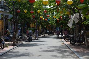 Hoi An Vietnam Road Lampignon Asia Hoi An