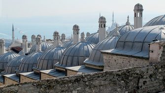 Mosque, Roof Domes, Istanbul, Turkey