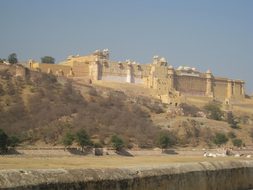 Amer Palace Royal Castle Jaipur India Land