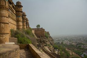 Rajasthan, Fort, Sand, India, Asia