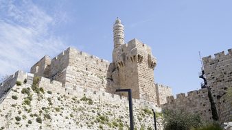 Jerusalem Israel Fortress Davi Landmark Cu