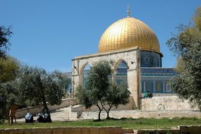 Jerusalem Dome Of The Rock Israel Temple M