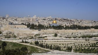 Jerusalem Israel City Temple Holy City Lan