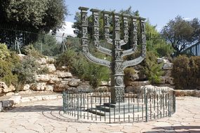 Israel, Jerusalem, Menorah