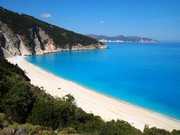 Beach Greece Kefalonia Island Summer Water