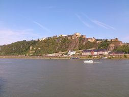 Koblenz, Ship, Ships, View, Monument