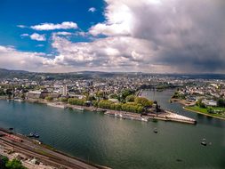 Koblenz From The Ehrenbreitstein Fortress