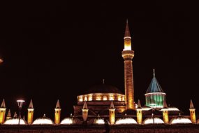 Mevlana, Konya, Night, Cami