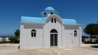 Church, Greece, Kos, Island, Blue Roof