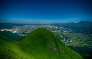 Night, Aso, Kumamoto, Volcano, Star, Sky