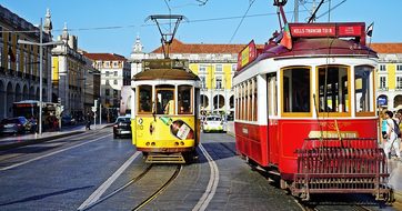 Tram, Lisbon, Portugal, Travel, Tramway