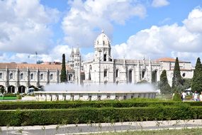 Lisbon, Portugal, Castle, Fountain