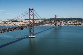 Abril Bridge Lisbon Lisboa Portugal Suspen