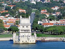 Lisbon Belem Tower Tage Fort Portugal Lisb