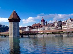 Switzerland, Lucerne, Water Tower