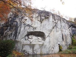 Lion Monument, Monument, Lion, Dying