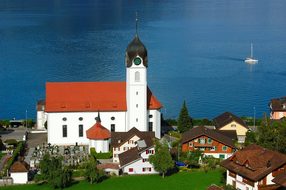 Lake Lucerne Region, Church, Switzerland