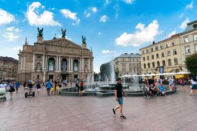 Theater, Downtown, Old Town, Lviv, Lvov