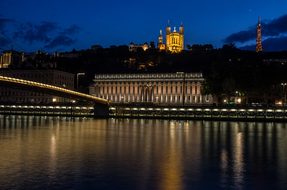 Basilica, Fourvière, Lyon, France, Saone