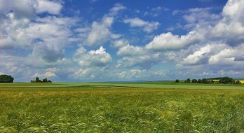 Landscape, Spring, Clouds, Promenade