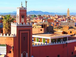 Marrakech Minaret Mosque Religious Monumen