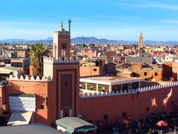 Marrakech, Morocco, Mosque, Minaret