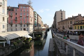 Boathouse, Navigli, Milan, Water, Center