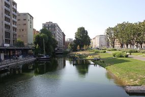 Boathouse, Navigli, Milan, Water, Center