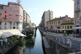 Boathouse, Navigli, Milan, Water, Center