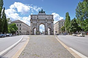 Munich, Siegestor, Building, Germany