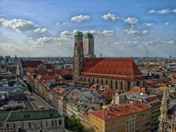 Munich Germany City Cities Urban Skyline C