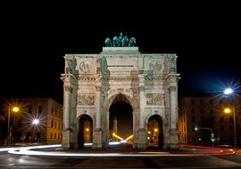 Munich, Siegestor, Night Photograph