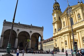 Munich, Odeonsplatz, Field Mr Hall
