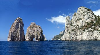 Faraglioni, Rock, Capri, Italy, Panorama