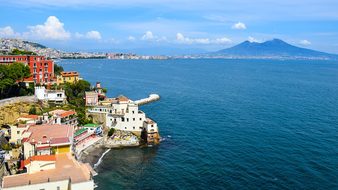 Italy, Naples, Beach, Water, Sea