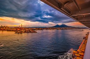 Volcano Cruise Port Harbor Sea Naples Vesu