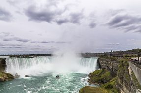 Niagara Falls Water Canada Ontario Foam At