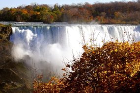 Waterfalls Niagara Falls Canada River Natu