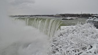 Niagara Falls, Water, Frozen, Winter