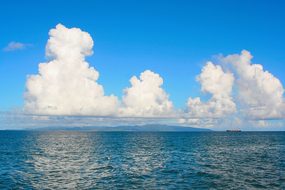 Cloud, Sky Blue, White, Iriomote, Sea