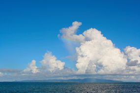 Cloud, Sky Blue, White, Iriomote, Sea