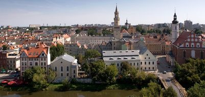 Opole, Silesia, Poland, Panorama