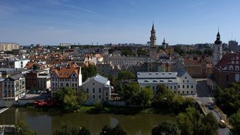 Opole, Silesia, Poland, Panorama