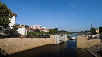 Opole, Silesia, Poland, Channel, River