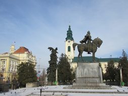 Oradea, Romania, Statue, Church