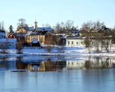 Oulu Finland River Lake Water Buildings Wi