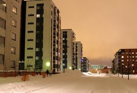 Oulu Finland Winter Snow Ice City Cities A