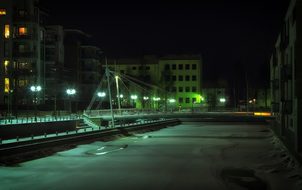 Oulu, Finland, Night, Evening, Lights